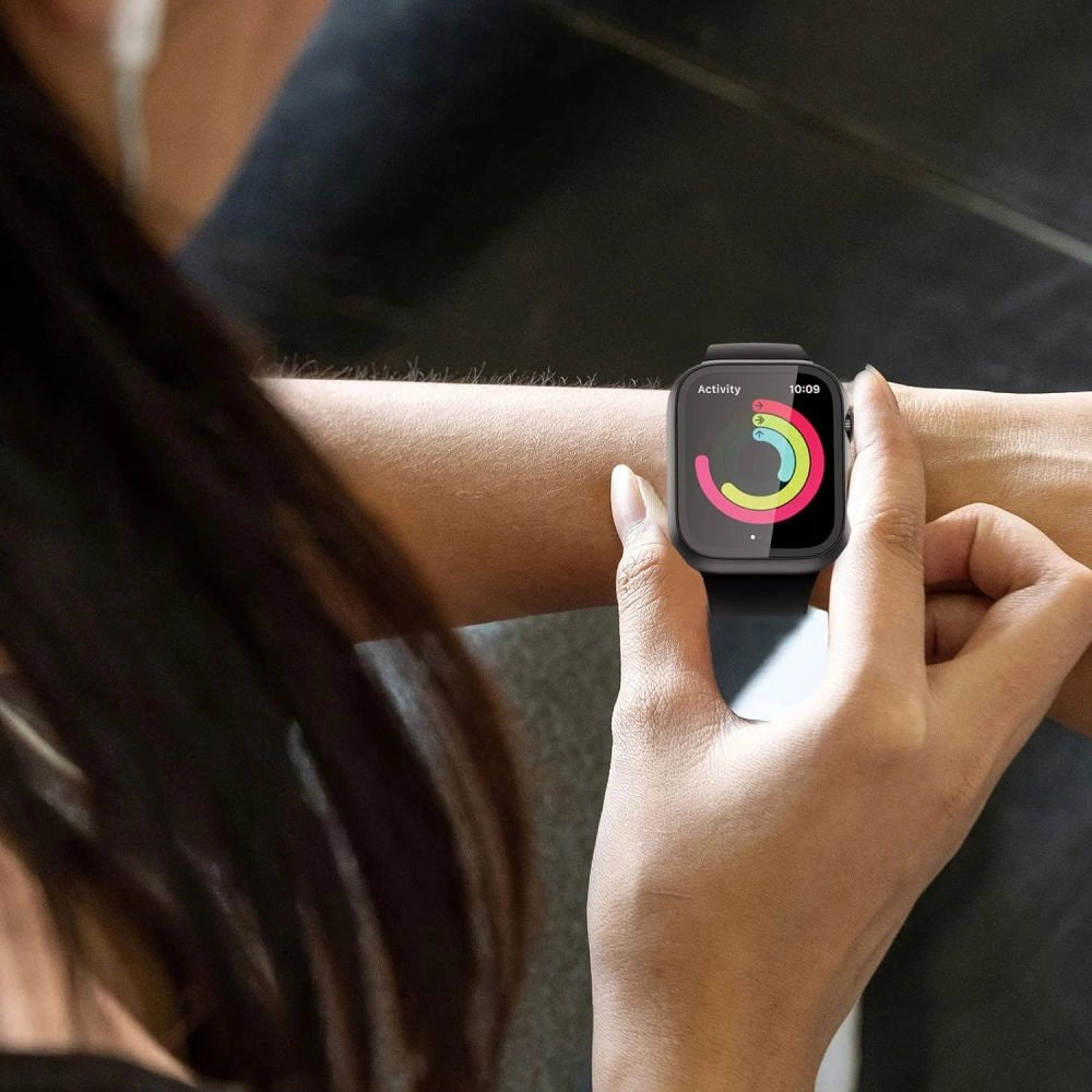 Tech-Protect Defense360 tempereret glaskasse til Apple Watch 10 (46mm) - sort