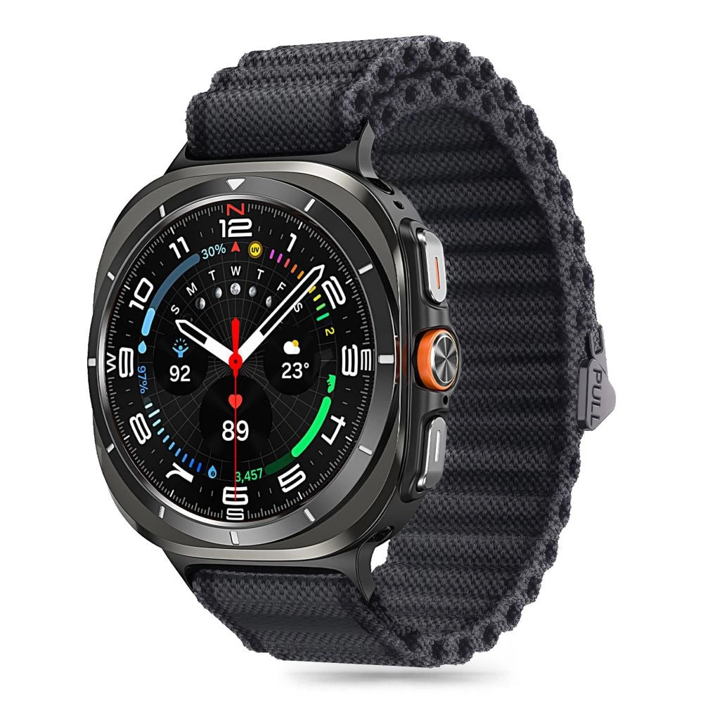 Tech-Protect Weave Pro-rem til Samsung Galaxy Watch Ultra (47 mm) - sort