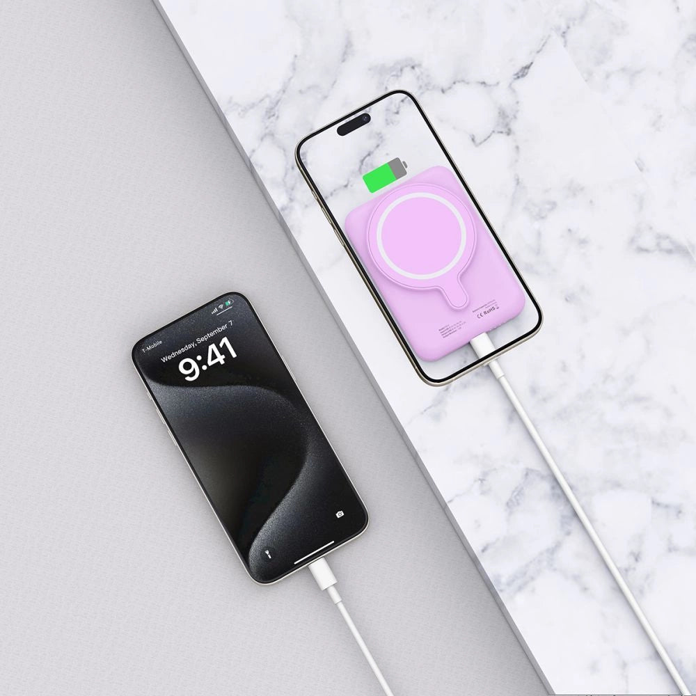 Tech-Protect LifeMag MagSafe PB10 5000mAh Power Bank - Pink