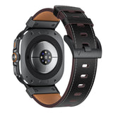 Tech-Protect Delta Pro læderrem til Samsung Galaxy Watch Ultra (47mm) - sort