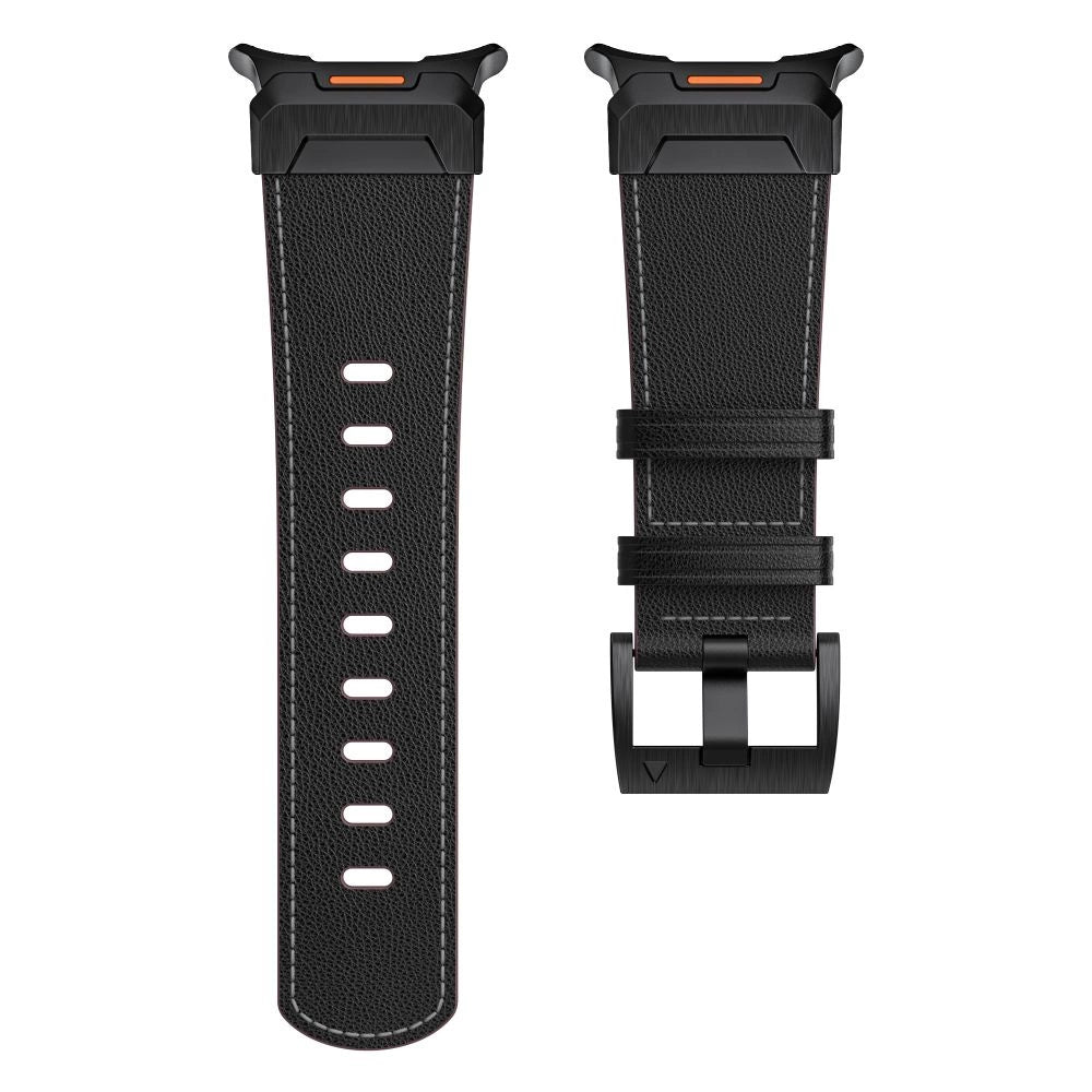 Tech-Protect Delta Pro læderrem til Samsung Galaxy Watch Ultra (47mm) - sort