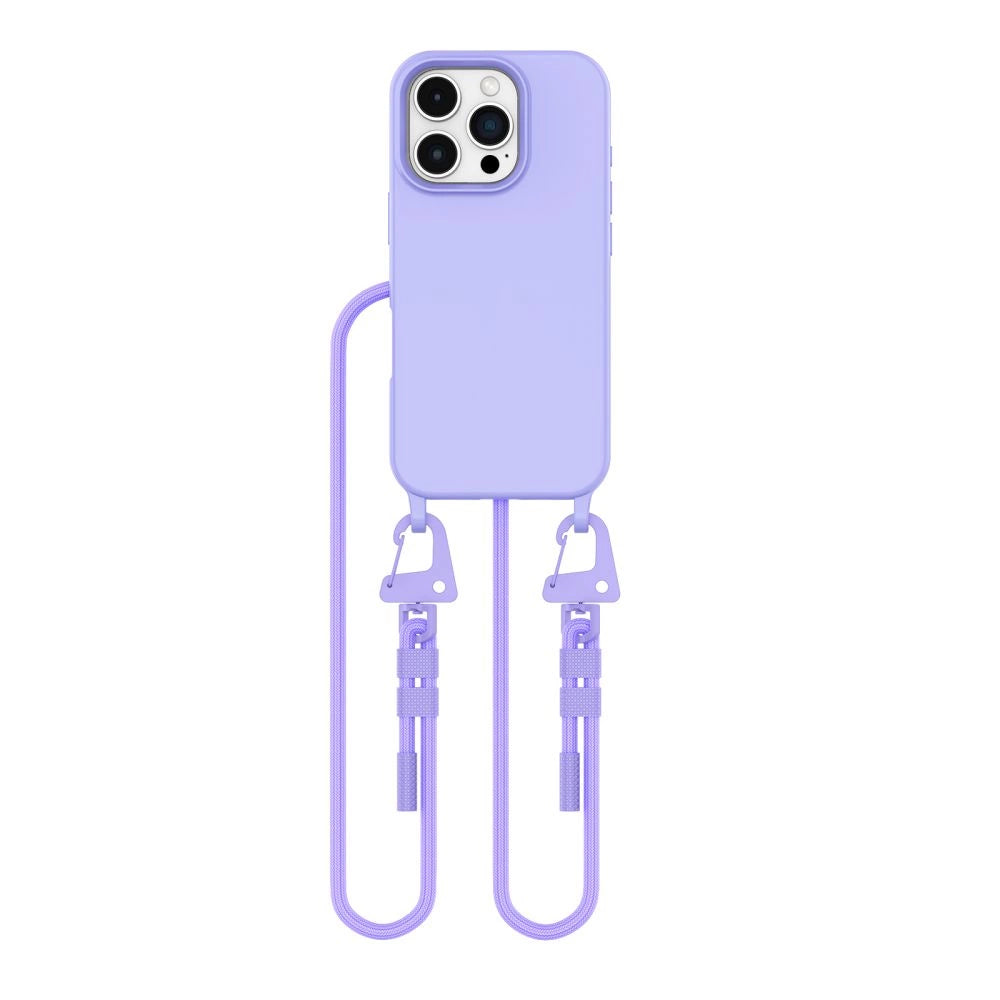 Tech-Protect MagNecklace MagSafe Case med Lanyard til iPhone 16 Pro - lilla