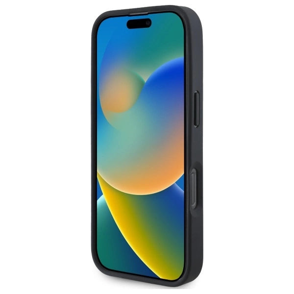 BMW Sign Læder Crossing Lines mønster iPhone 16 Pro Max Case - sort