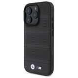 BMW M perforeret og syet linje MagSafe-fodral til iPhone 16 Pro Max - sort