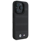 BMW M perforeret og syet linje MagSafe-fodral til iPhone 16 Pro Max - sort