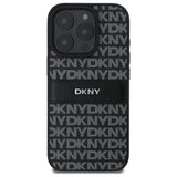 DKNY Texture Pattern Tonal Stripe iPhone 16 Pro Case - sort