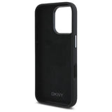 DKNY Liquid Silicone Metal Logo iPhone 16 Pro Case - sort