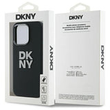 DKNY Liquid Silicone Metal Logo iPhone 16 Pro Case - sort