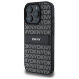 DKNY teksturmønster Tonal Stripe iPhone 16 Pro Max-kasse - sort