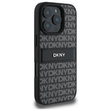 DKNY teksturmønster Tonal Stripe iPhone 16 Pro Max-kasse - sort