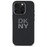 DKNY Liquid Silicone Metal Logo iPhone 16 Pro Max Case - sort