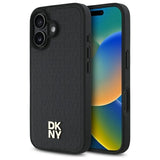 DKNY Repeat Pattern Stack Logo MagSafe iPhone 16 Case - sort