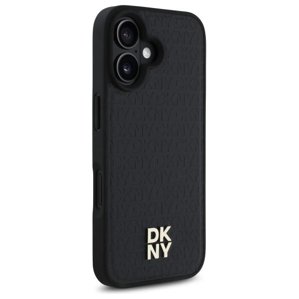 DKNY Repeat Pattern Stack Logo MagSafe iPhone 16 Case - sort