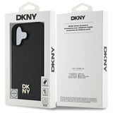 DKNY Repeat Pattern Stack Logo MagSafe iPhone 16 Case - sort