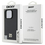 DKNY Repeat Pattern Stack Logo MagSafe iPhone 16 Pro Max Case - sort