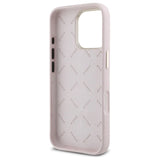 Guess Silicone Logo Strass 4G-hylster til iPhone 16 Pro - lyserød
