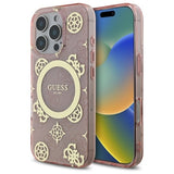 Gæt IML Peony på 4G Baggrunds MagSafe Case til iPhone 16 Pro - Pink