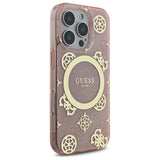 Gæt IML Peony på 4G Baggrunds MagSafe Case til iPhone 16 Pro - Pink