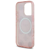 Gæt IML Peony på 4G Baggrunds MagSafe Case til iPhone 16 Pro - Pink