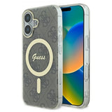 Guess IML 4G MagSafe Case til iPhone 16 Plus - Brunt