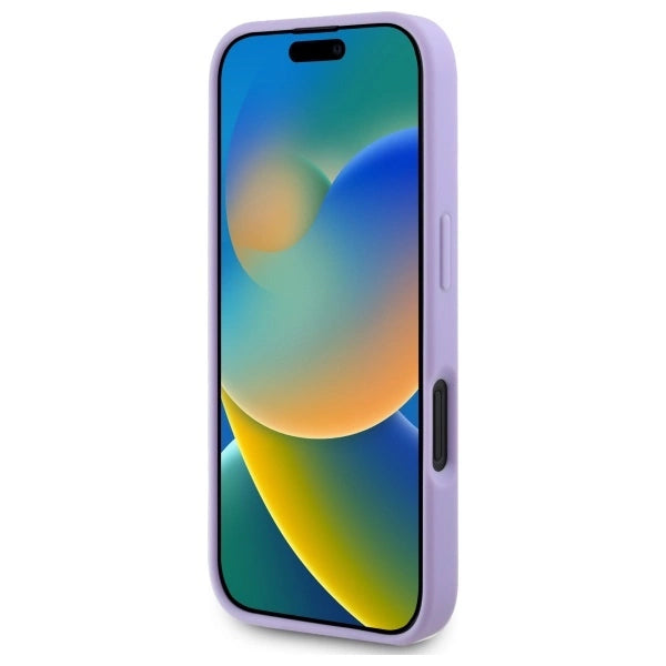 Gæt Saffiano Peony Classic Logo MagSafena iPhone 16 Plus Case - lilla