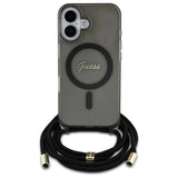 Guess Crossbody Cord Script MagSafe iPhone 16 Case - sort