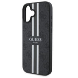 Guess 4G Printed Stripes MagSafe case til iPhone 16 - sort
