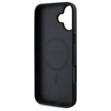 Guess Saffiano Classic Logo MagSafe-hylster til iPhone 16 - sort