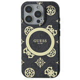 Guess IML Peony On 4G Baggrunds MagSafe Case til iPhone 16 Pro Max - sort
