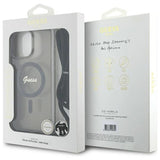 Guess Crossbody Cord Script MagSafe Case til iPhone 16 Pro Max - sort