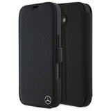 Mercedes læder træ efterligning iPhone 16 Case - sort