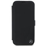 Mercedes læder træ efterligning iPhone 16 Case - sort