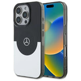 Mercedes Double Layer BiColor MagSafe-foder for iPhone 16 Pro - sølv
