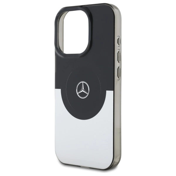 Mercedes Double Layer BiColor MagSafe-foder for iPhone 16 Pro - sølv