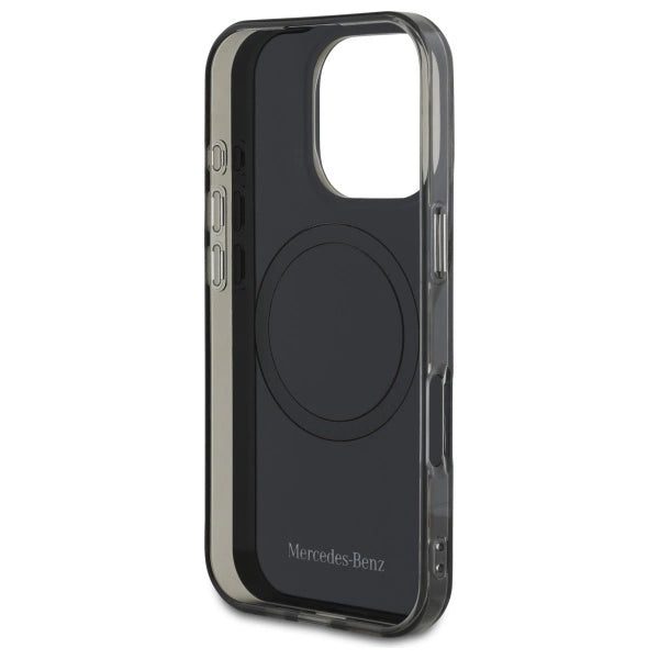 Mercedes Double Layer BiColor MagSafe-foder for iPhone 16 Pro - sølv