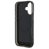 Mercedes MB Double Layer Crossed Lines MagSafe-foder for iPhone 16 - sort
