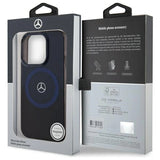 Mercedes MB Double Layer BiColor MagSafe Case til iPhone 16 Pro Max - Blå