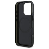 Mercedes MB Double Layer Crossed Lines MagSafe Case til iPhone 16 Pro Max - sort