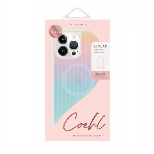 Uniq Coehl Lineær Magnetisk Opladning Case til iPhone 16 - opalescent