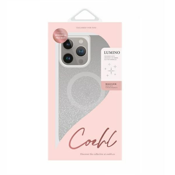 Uniq Coehl Lumino Magnetisk opladningsfoder til iPhone 16 Pro Max - sølv