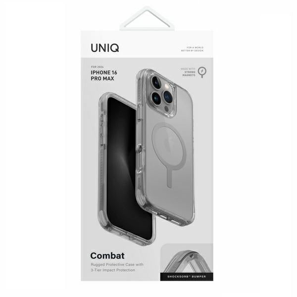 Uniq Combat Magclick opladningsfoder til iPhone 16 Pro Max - Grå