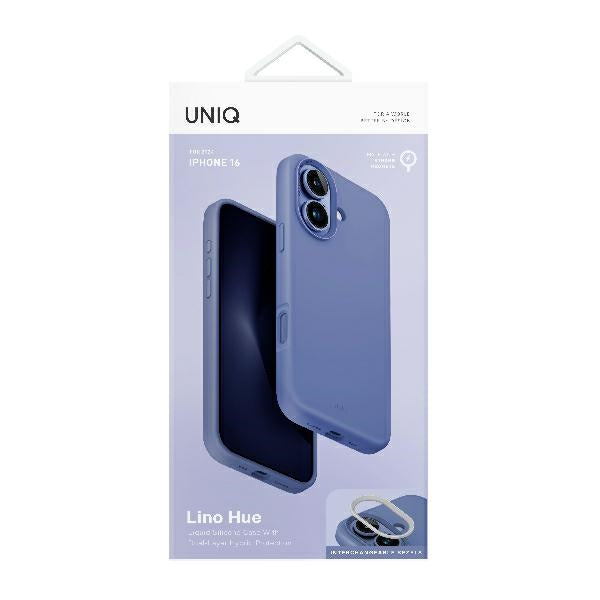 Uniq Lino Hue Magclick opladningsfoder til iPhone 16 - Blå