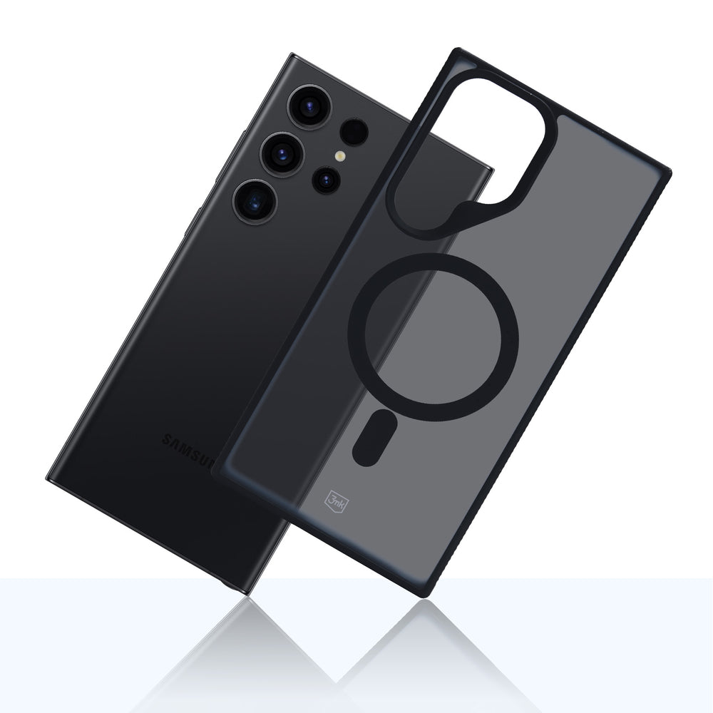 3mk Smoke MagCase med MagSafe til Samsung Galaxy S23 Ultra - halvt gennemsigtigt
