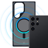 3mk Smoke MagCase med MagSafe til Samsung Galaxy S23 Ultra - halvt gennemsigtigt