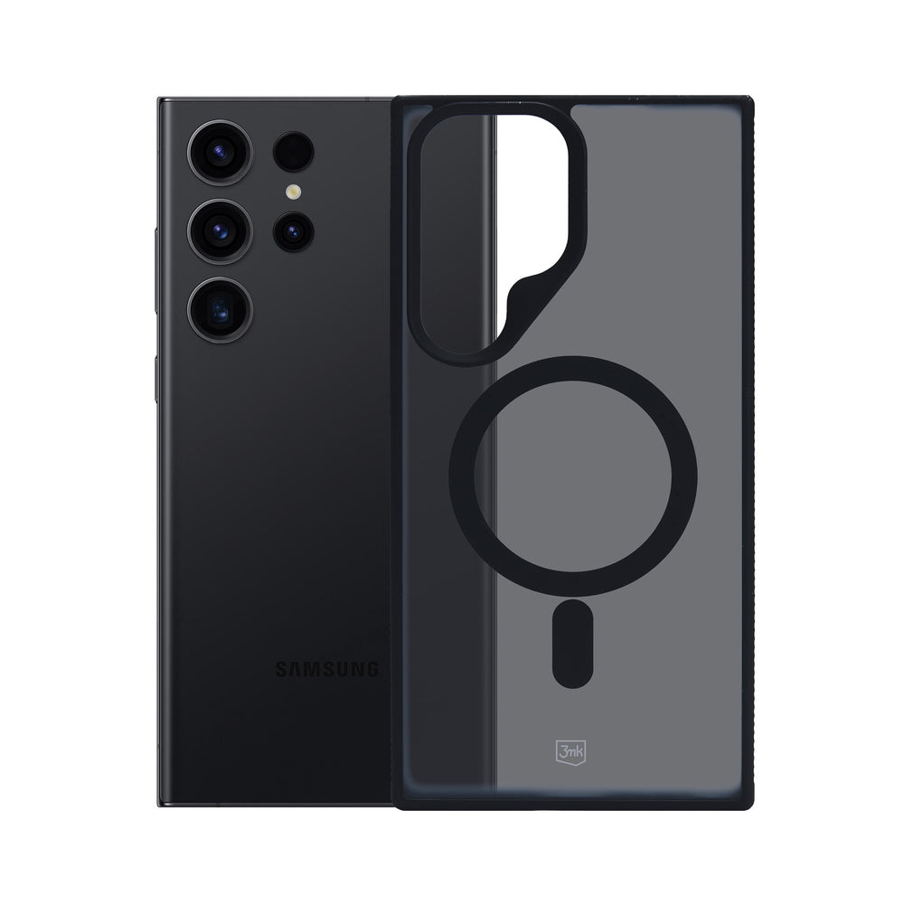 3mk Smoke MagCase med MagSafe til Samsung Galaxy S23 Ultra - halvt gennemsigtigt