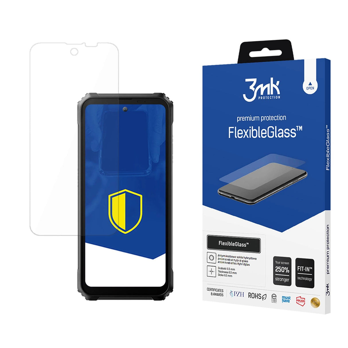 Hybrid Glass 3mk FlexibleGlassTM på Blackview BV8900