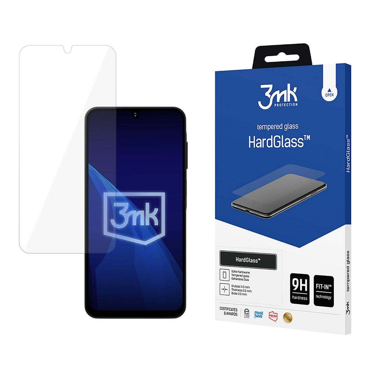 Hærdet glas 3mk HardGlassTM til Samsung Galaxy A16