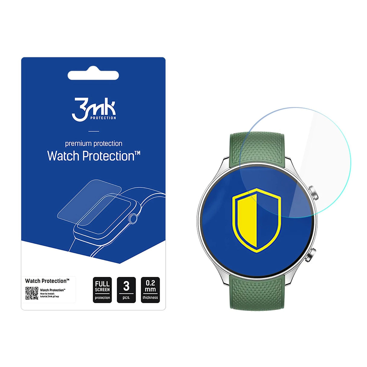 Smartwatch Screen Protector Glass 3mk Watch Protection FlexibleGlass til OnePlus 2R