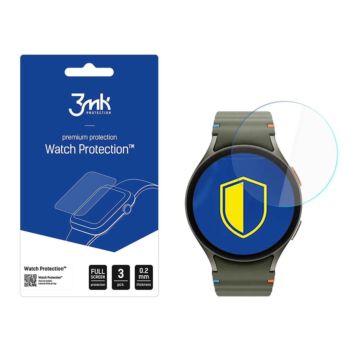 Tæmt glas 3mk Watch Protection FlexibleGlass til Samsung Galaxy Watch 7 (40mm)