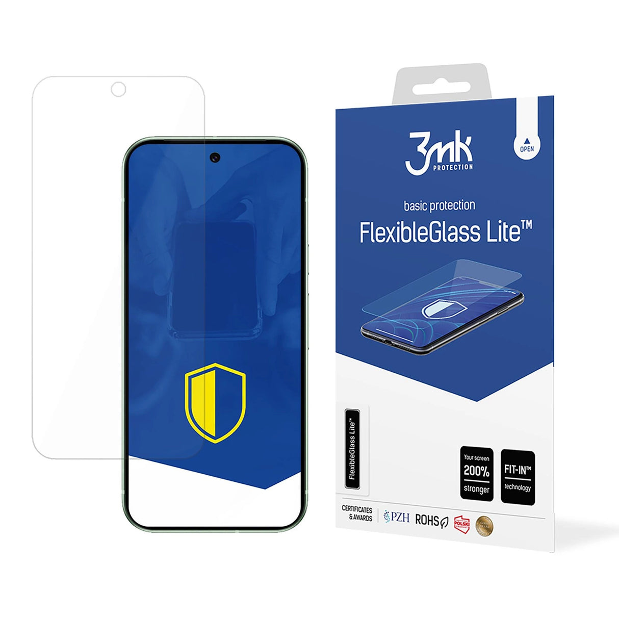 Hybrid Glass 3mk FlexibleGlass LiteTM til Google Pixel 9 / 9 Pro
